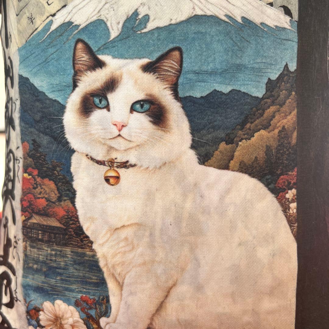 和猫 一閑張り バッグ かごバッグ ハンドバッグ 茶トラ キジトラ