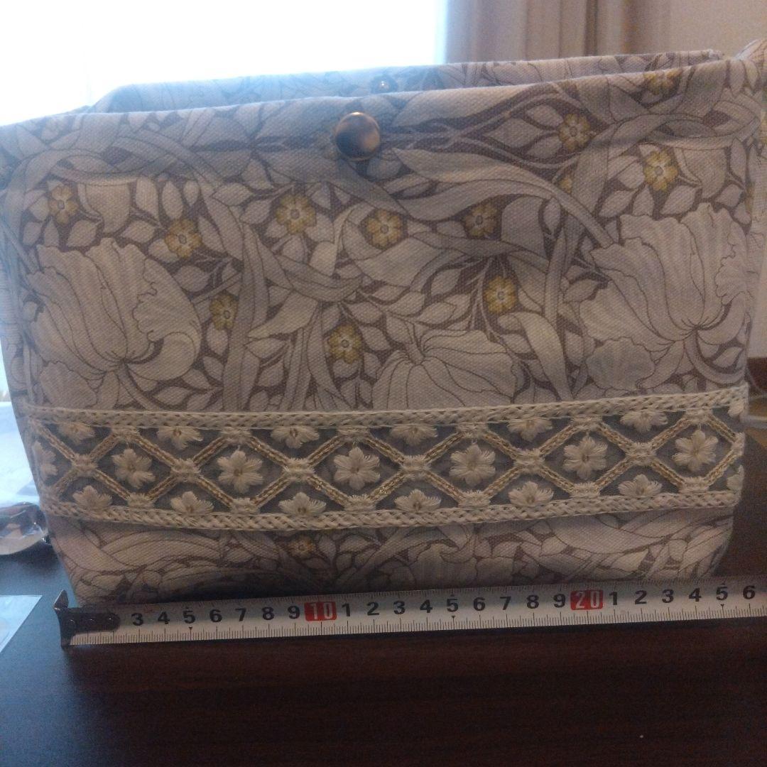 【1点物】ウィリアム・モリス V&Aコレクション生地 ハンドメイド トートバッグ