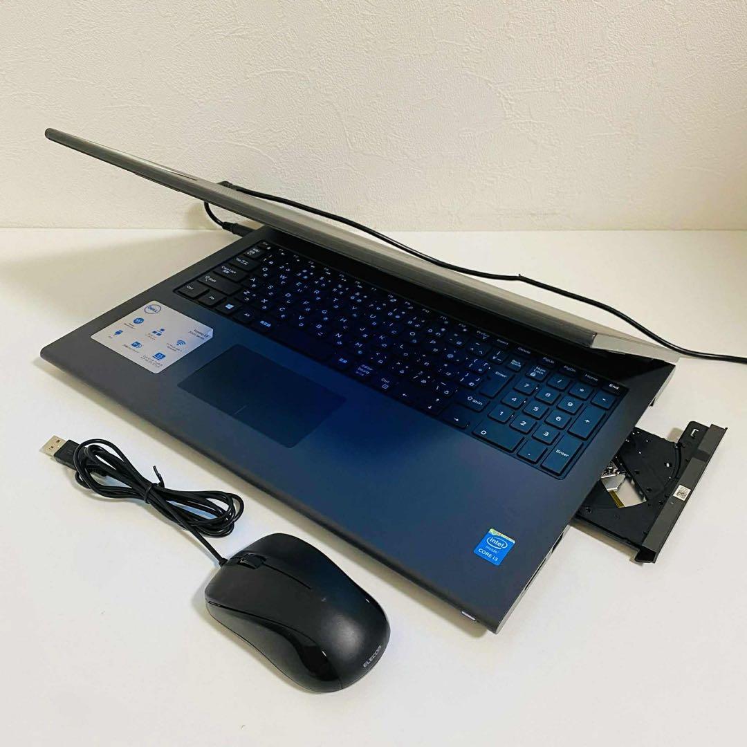 Y39 DellノートパソコンWEBカメラSSD高速Windows11オフィス付