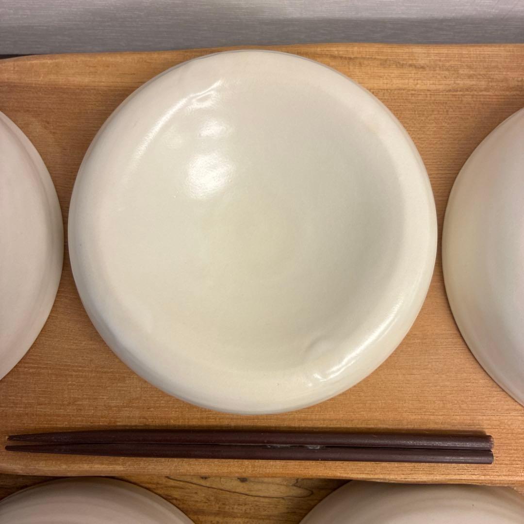 ちゃーさん新品　陶器　陶芸作家　変形鉢5個　44