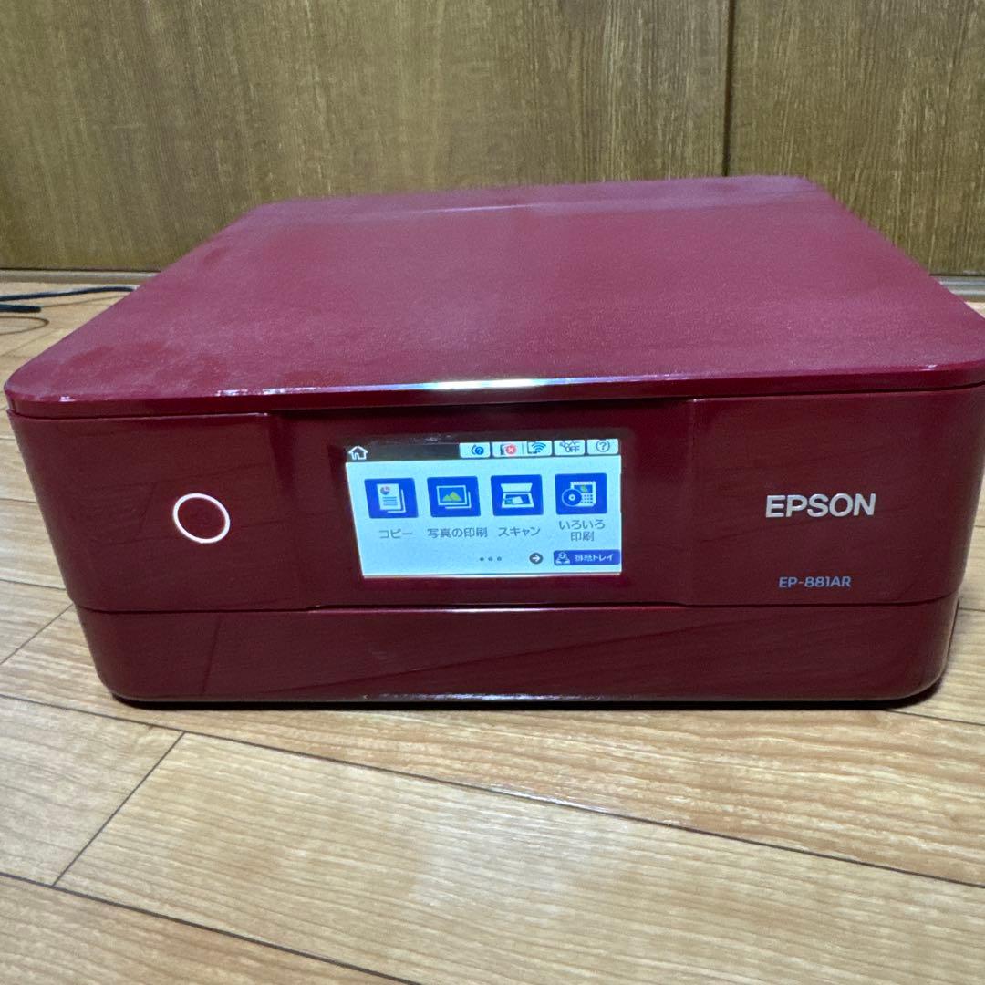 【パーツ交換必要】EPSON EP-881AR インクジェットプリンター 取説付