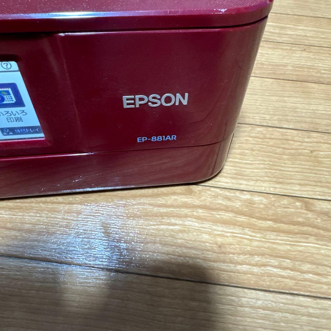 【パーツ交換必要】EPSON EP-881AR インクジェットプリンター 取説付