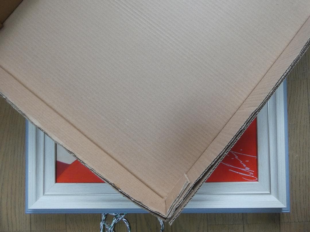 絵画 人物 鶴田一郎「赤美人」 サイン 額装済み 肉筆手描き F6