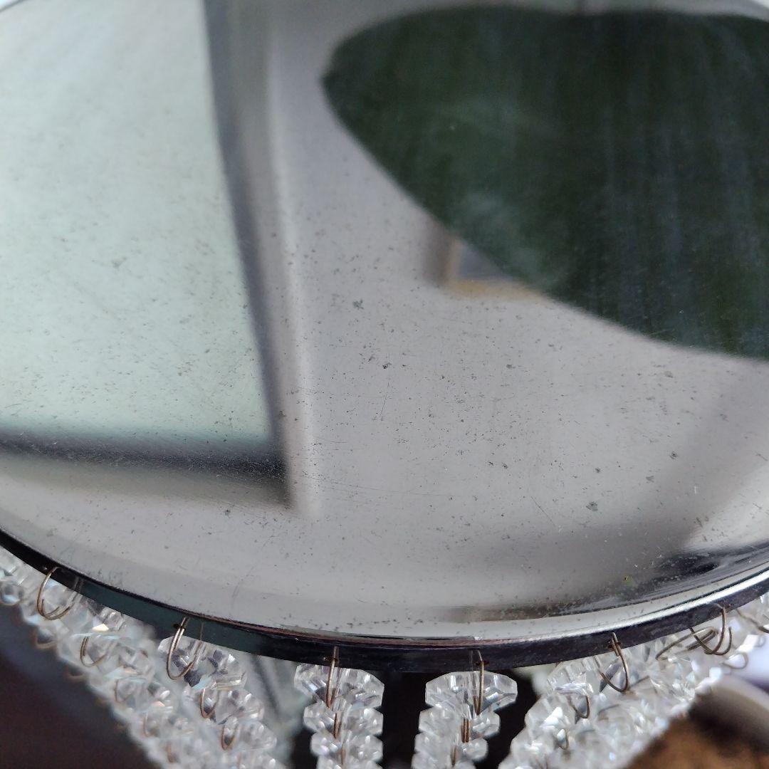 ②【ミッドセンチュリー】昭和レトロ当時物 クリスタルビーズ スタンドオブジェ