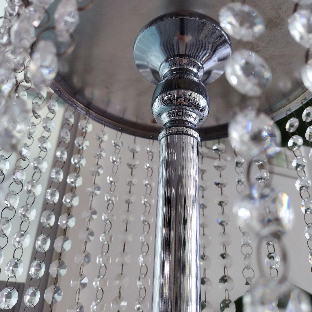 ②【ミッドセンチュリー】昭和レトロ当時物 クリスタルビーズ スタンドオブジェ