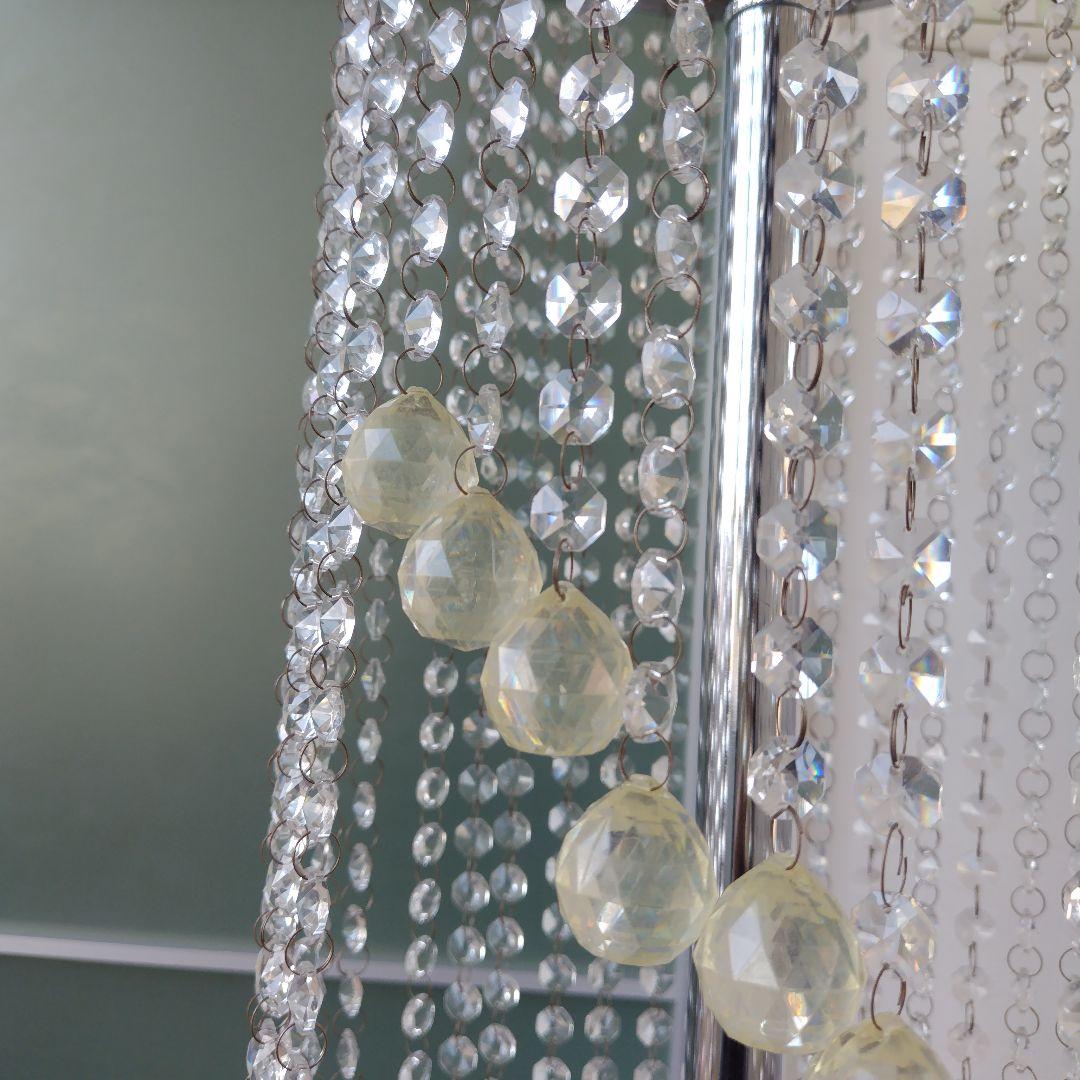 ②【ミッドセンチュリー】昭和レトロ当時物 クリスタルビーズ スタンドオブジェ