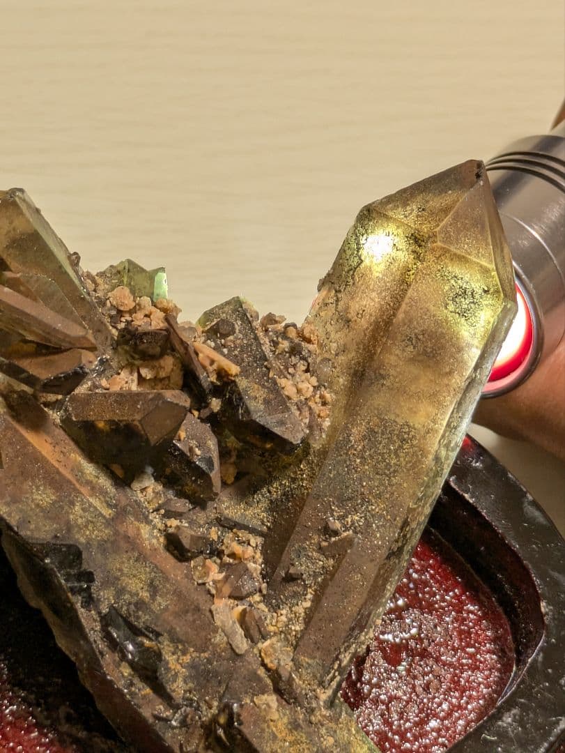 高品質✨水晶 モリオン クラスターセット