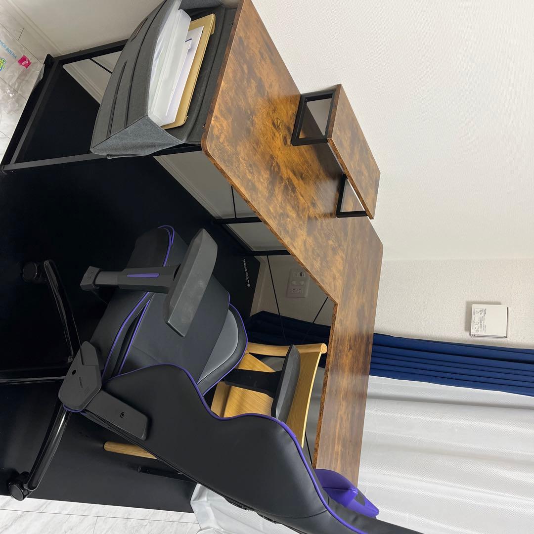 AKRACING 游戏椅 紫色 高耐用 PU 皮革 180 度倾斜家用