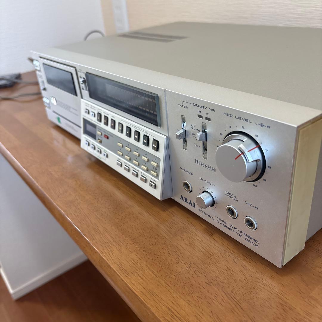AKAI アカイGX-F66RC オートリバースカセットデッキ 通電確認済み