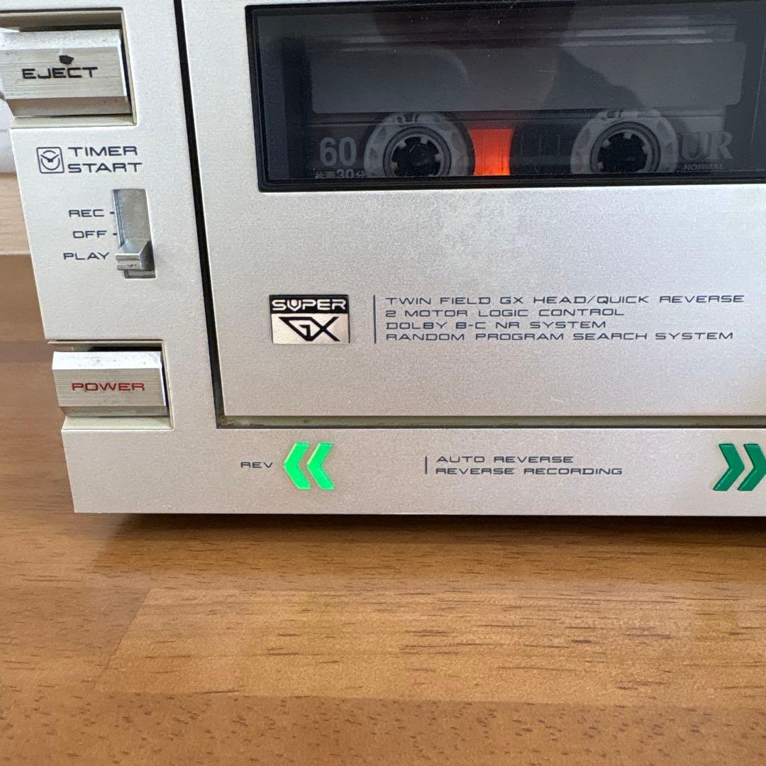 AKAI アカイGX-F66RC オートリバースカセットデッキ 通電確認済み