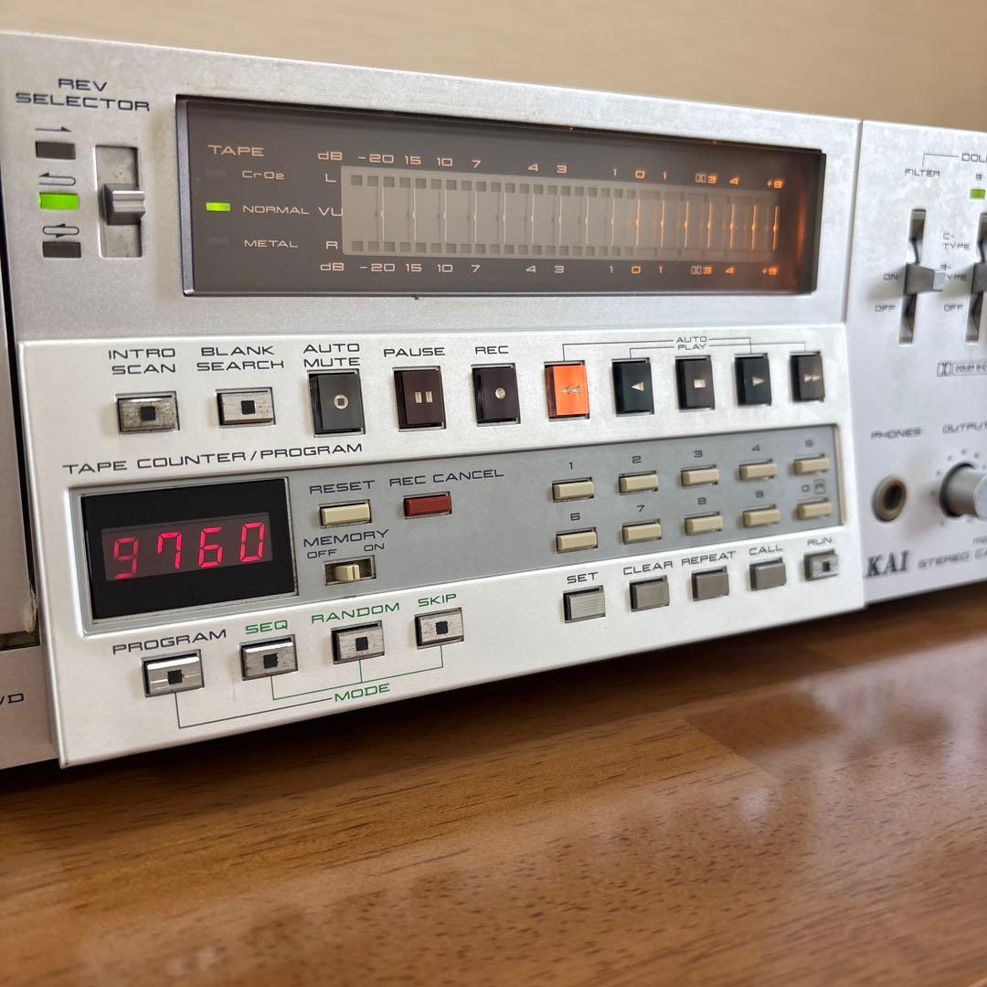 AKAI アカイGX-F66RC オートリバースカセットデッキ 通電確認済み