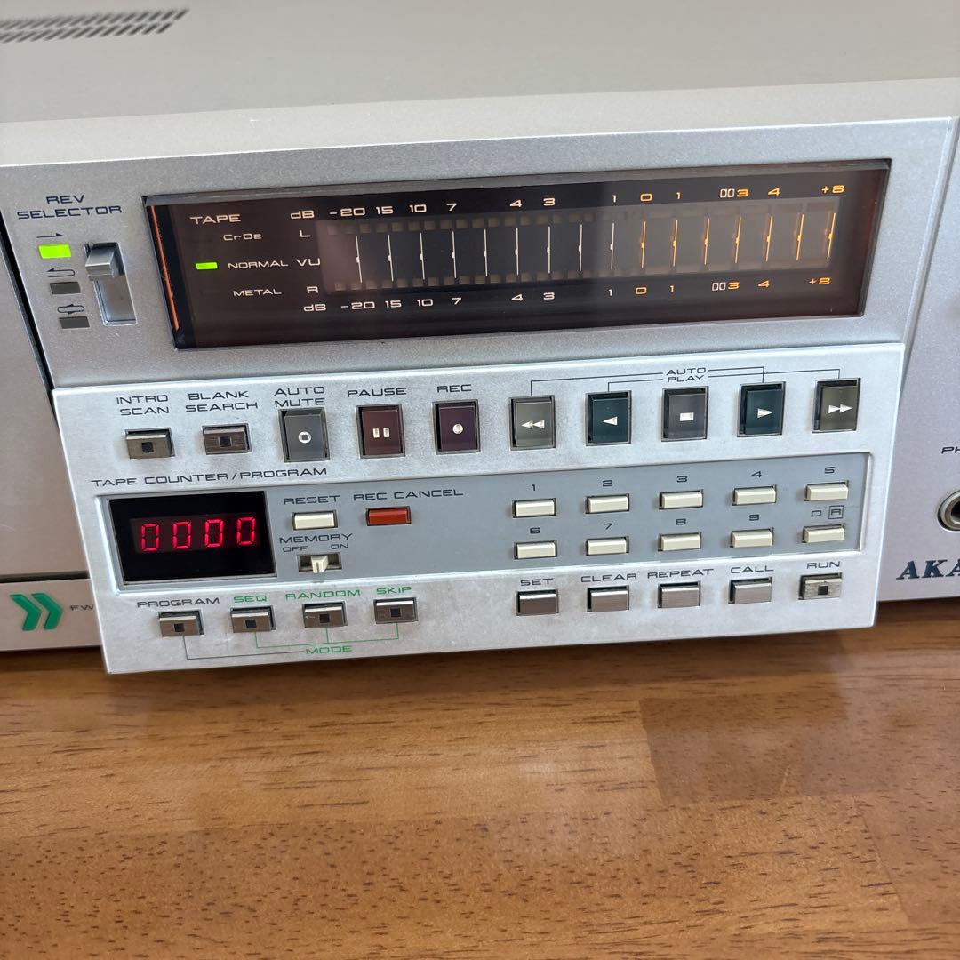 AKAI アカイGX-F66RC オートリバースカセットデッキ 通電確認済み