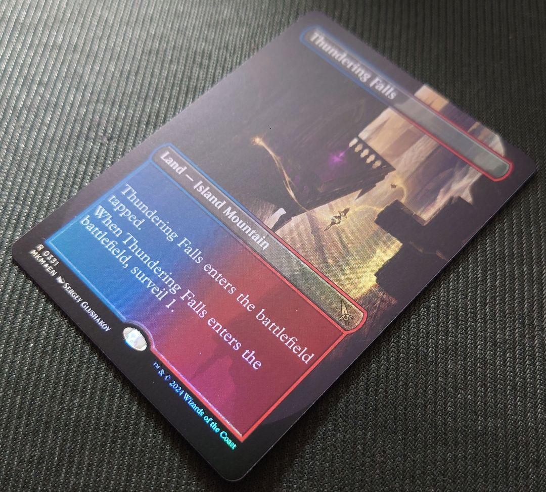 mtg 轟音の滝 ボーダーレス FOIL 英語版 mkm edh