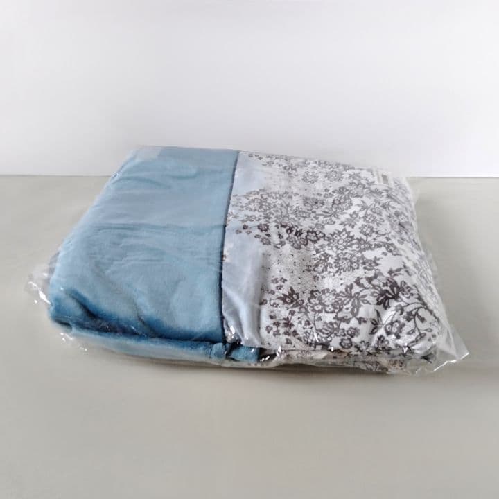 西川 毛布いらずのふんわりあったか 綿マイヤー掛け布団カバー シングル 未使用