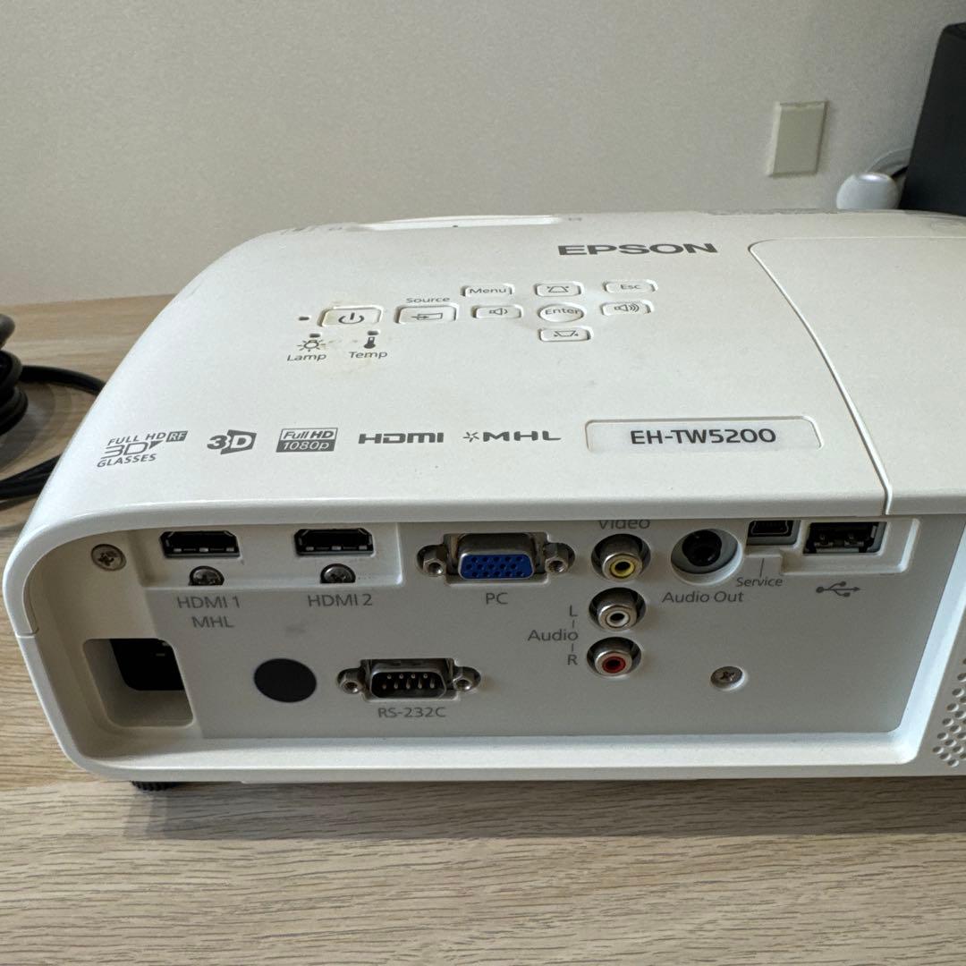 ランプ500時間 EH-TW5200 プロジェクター 美品動作良好 エプソン