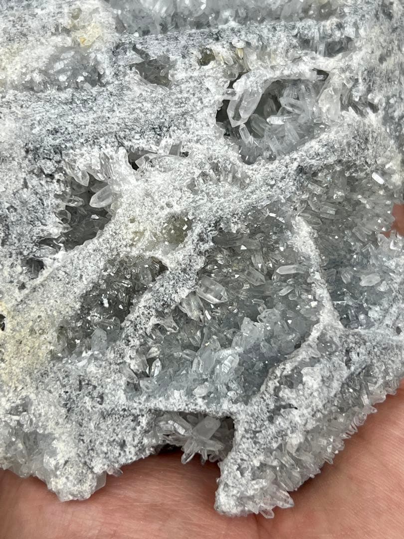 天然両面水晶クラスター　フラワー状　高品質　パワーストーン　浄化　鉱物　台座付