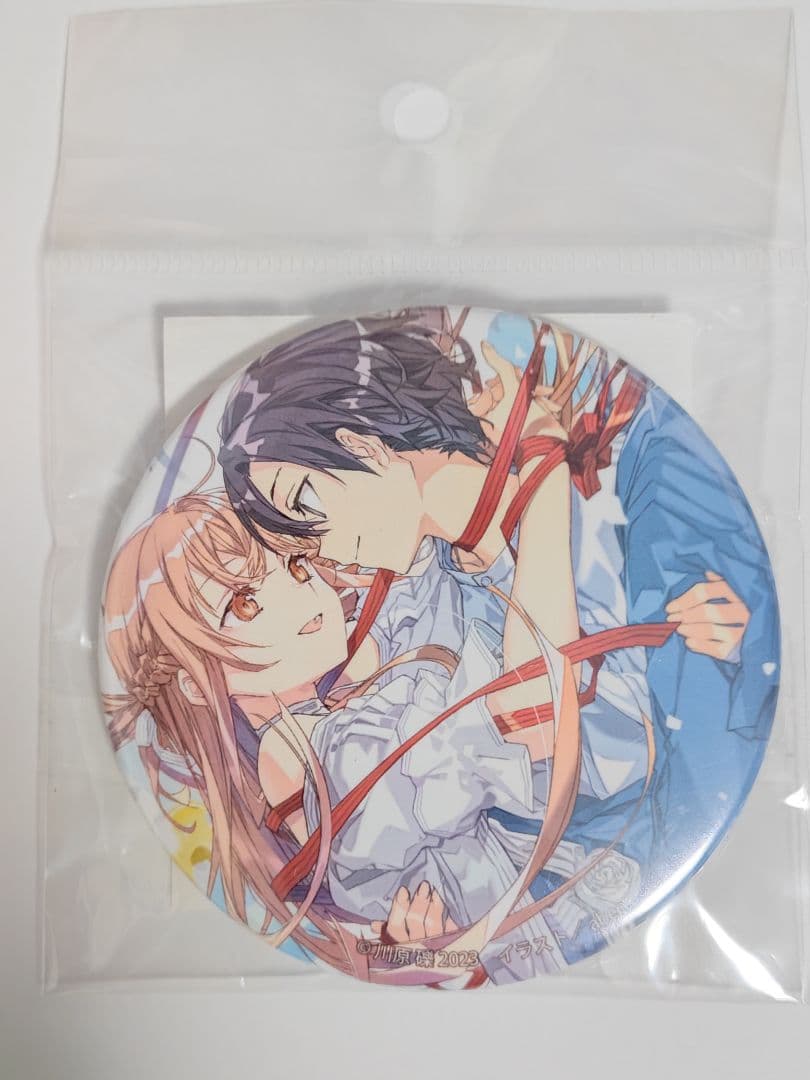 子　ソードアートオンライン　缶バッジ　電撃文庫30周年記念 超電撃文庫展