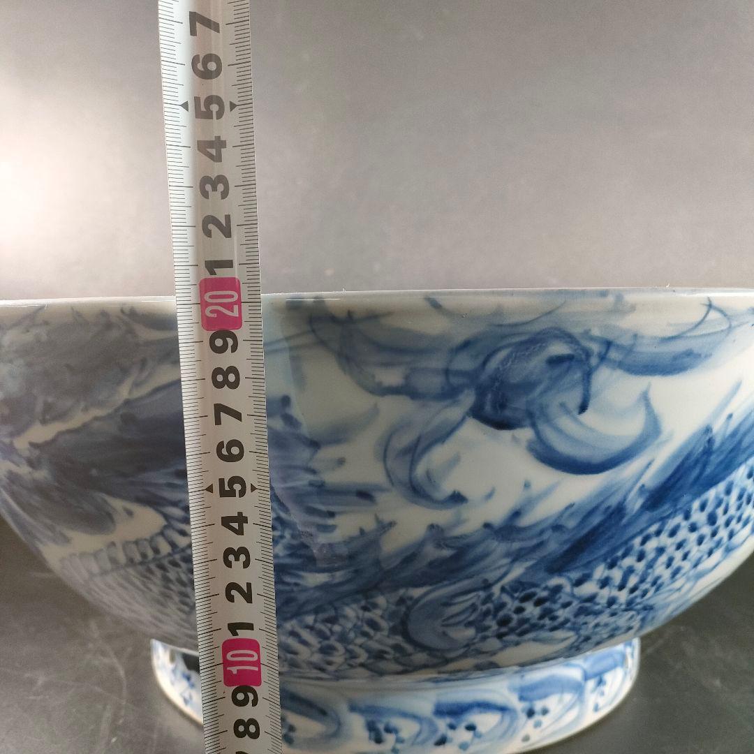 C30-1/在銘/龍鳳紋大皿/盛皿/額皿/飾皿/懐石料理/懐石道具