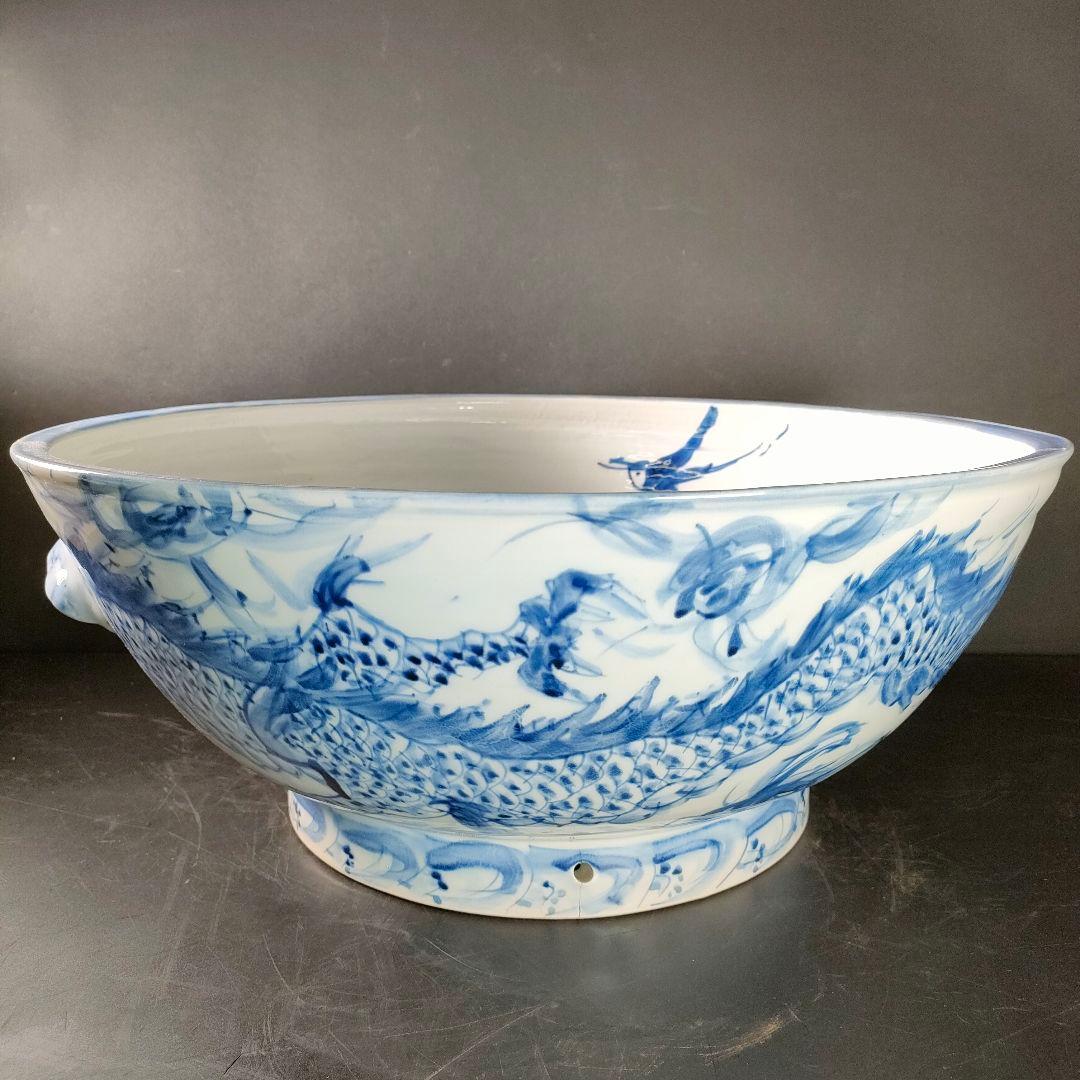 C30-1/在銘/龍鳳紋大皿/盛皿/額皿/飾皿/懐石料理/懐石道具