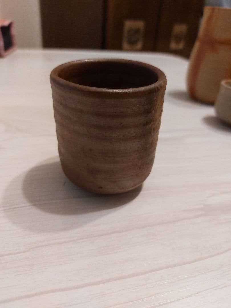 【レア・非売品】備前焼 遺作20品のうちの１品 木村隆男遺作 ぐい呑み３品