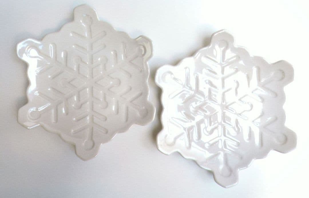 ル・クルーゼ　 スノーフレーク　プラッター 20cm　２枚