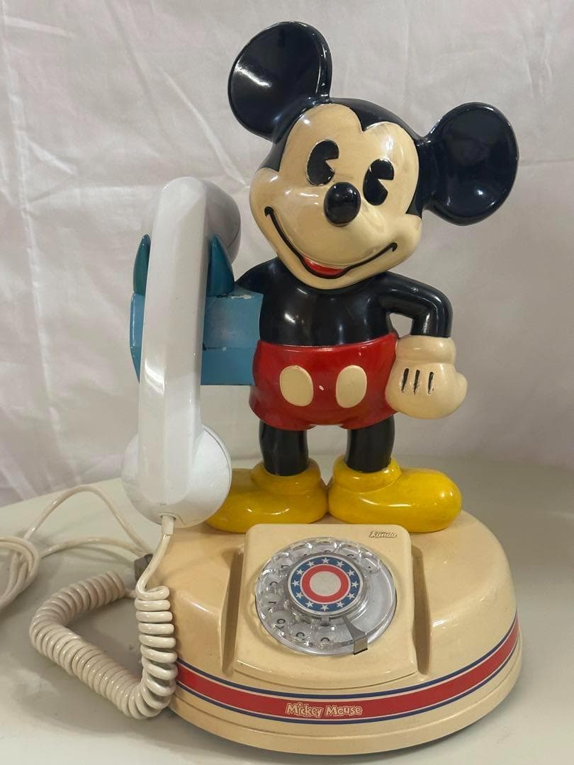昭和レトロ★ディズニー★ミッキーマウス★電話★フィギュアに★おもちゃに