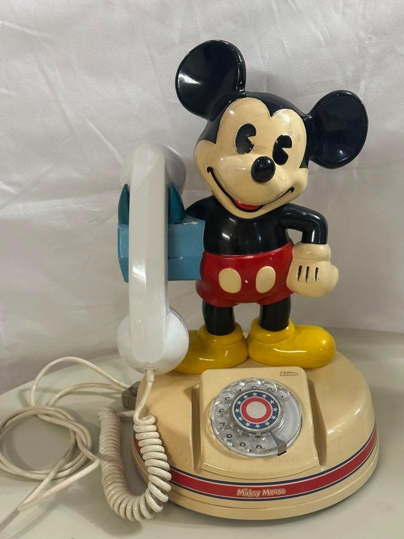 昭和レトロ★ディズニー★ミッキーマウス★電話★フィギュアに★おもちゃに