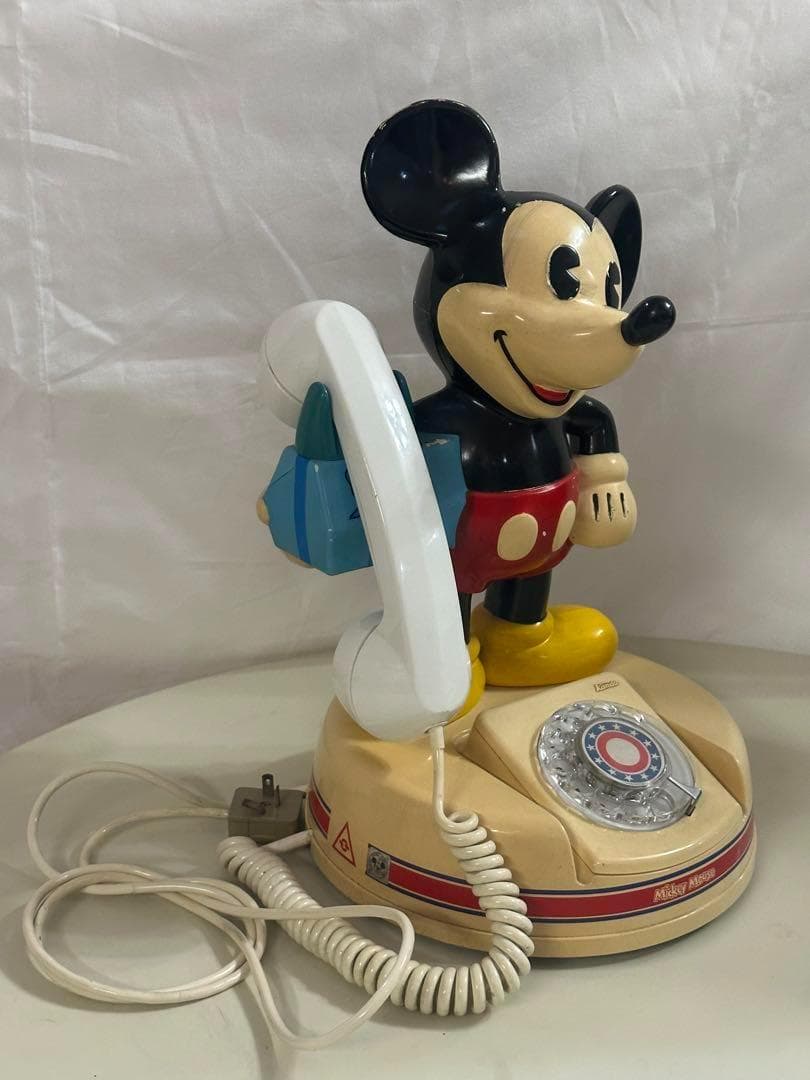 昭和レトロ★ディズニー★ミッキーマウス★電話★フィギュアに★おもちゃに