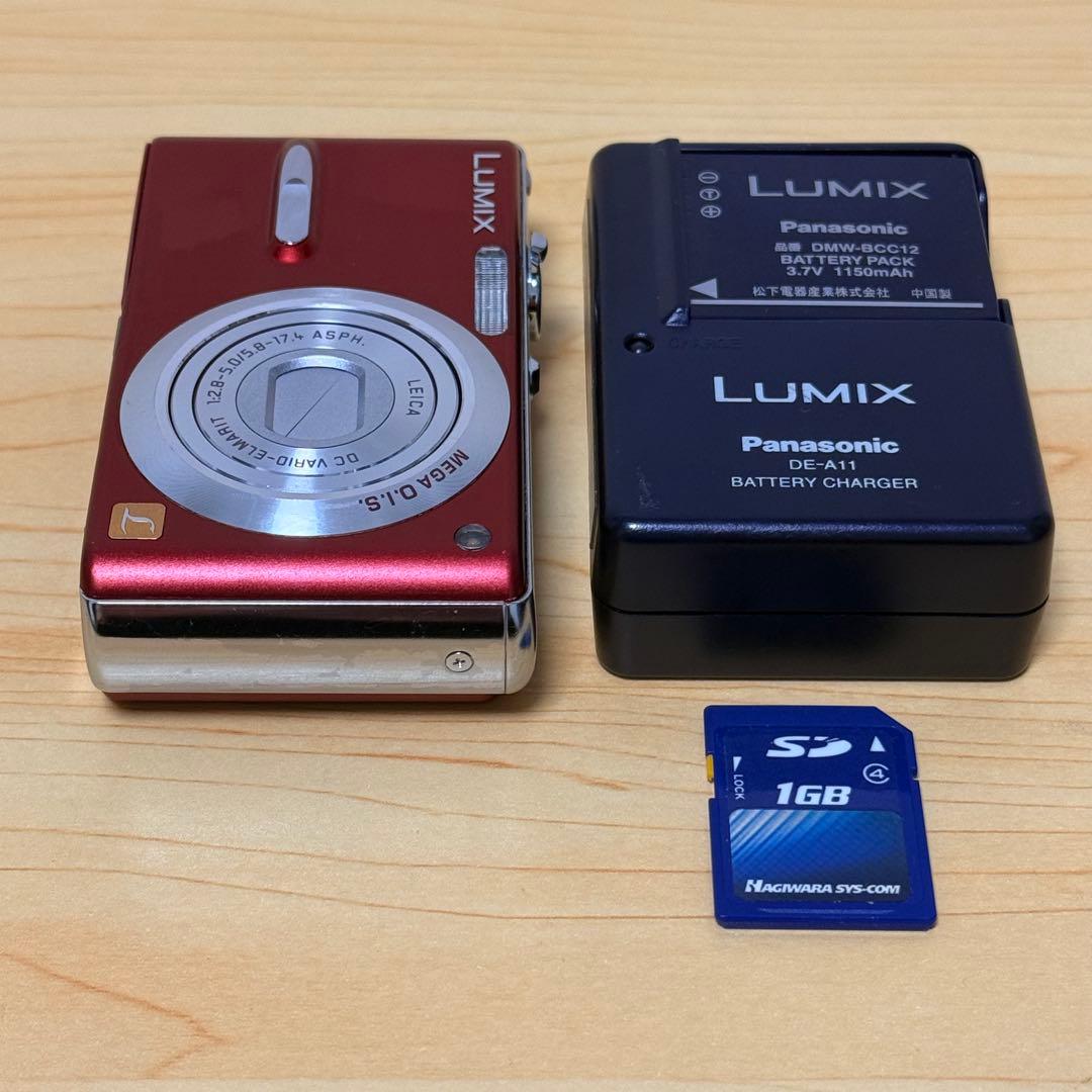 【SDカード付】Panasonic LUMIX DMC-FX9 レッド