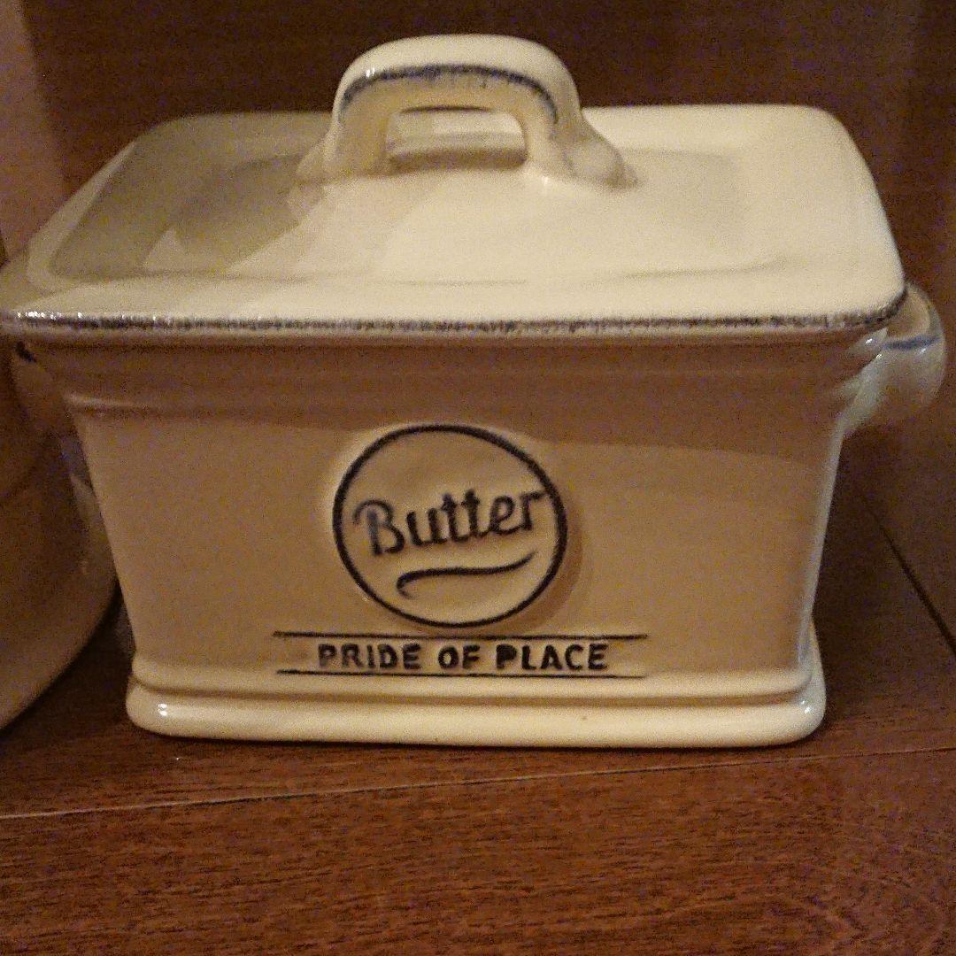 Pride of Place パッキン 大型ジャー&バターケース 陶器