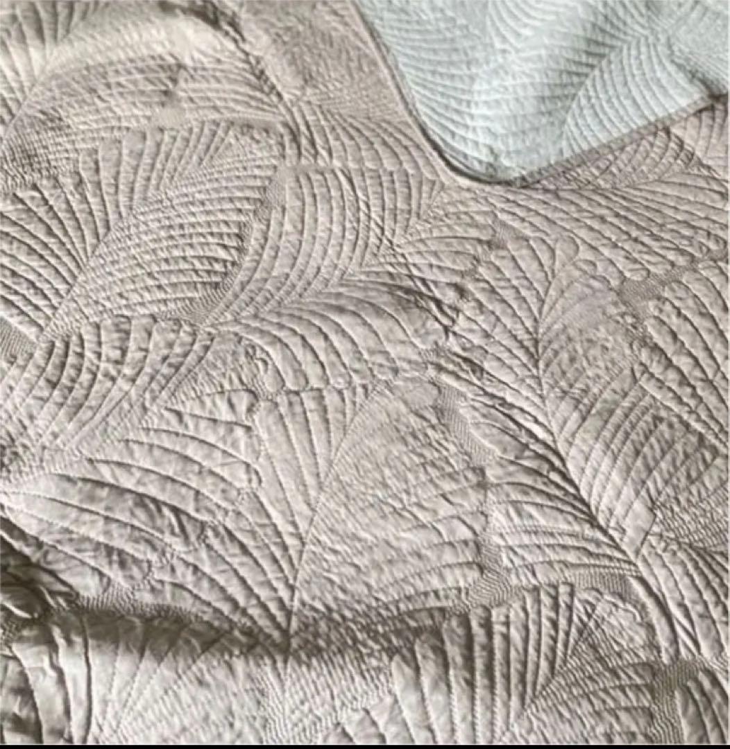 UK輸入旧ローラアシュレイ パルムリーフキルトカバー　新品