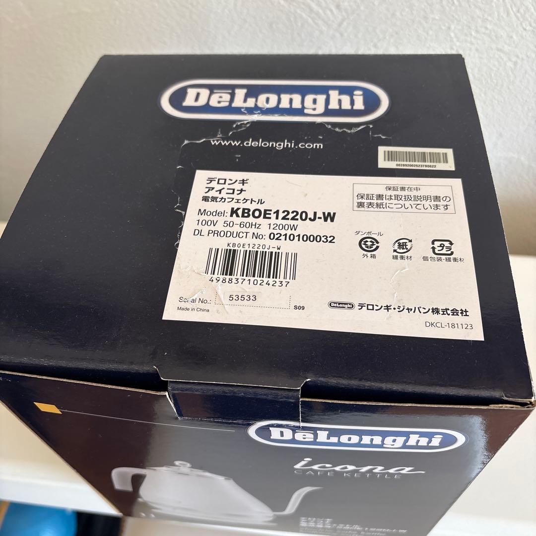 DeLonghi アイコナ 電気ケトル KBOE1220J-W
