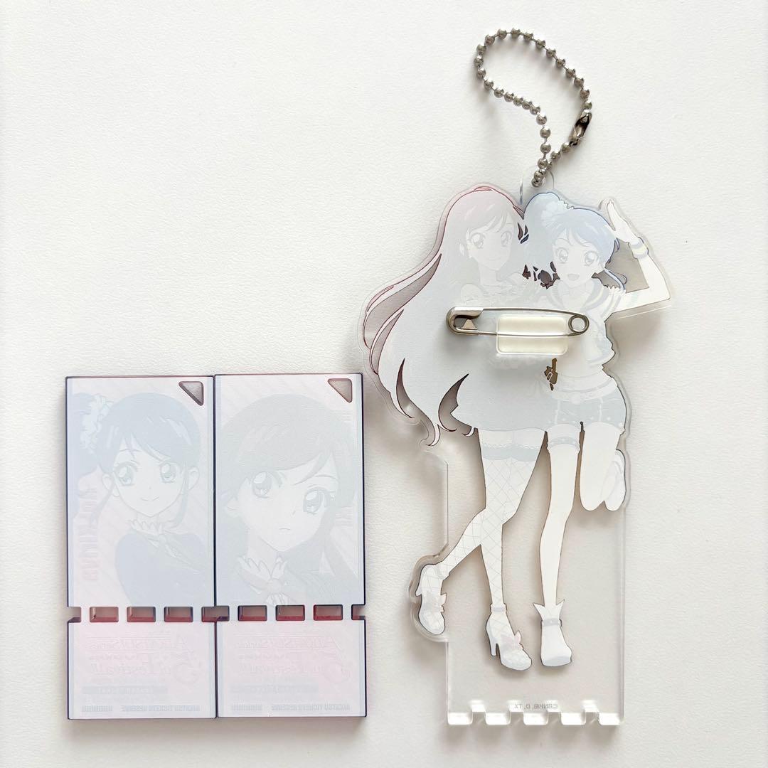 アイカツ5thアクリルスタンド キーホルダー バッジ 霧矢あおい 紫吹蘭
