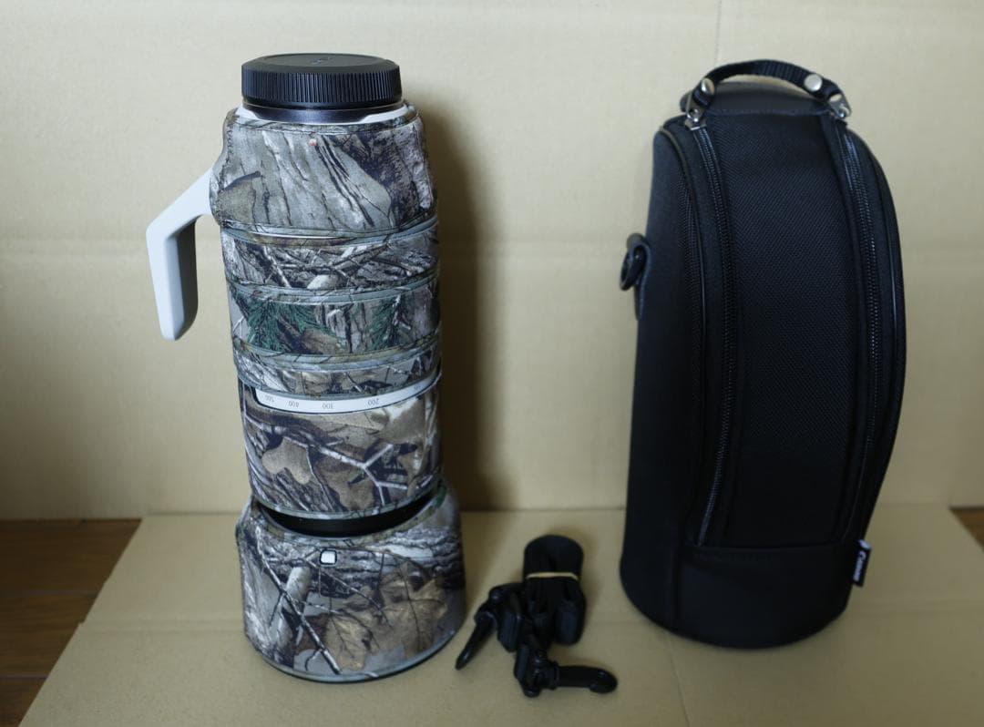 RF 100-500mm F4.5-7.1 & フィルター2個＋迷彩カバー付