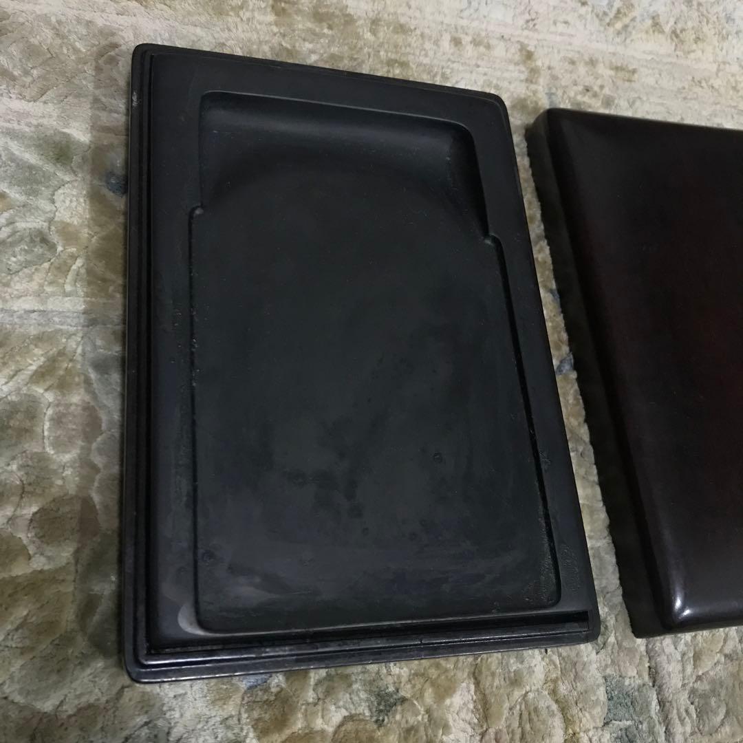 美品　硯　木箱付き　書道