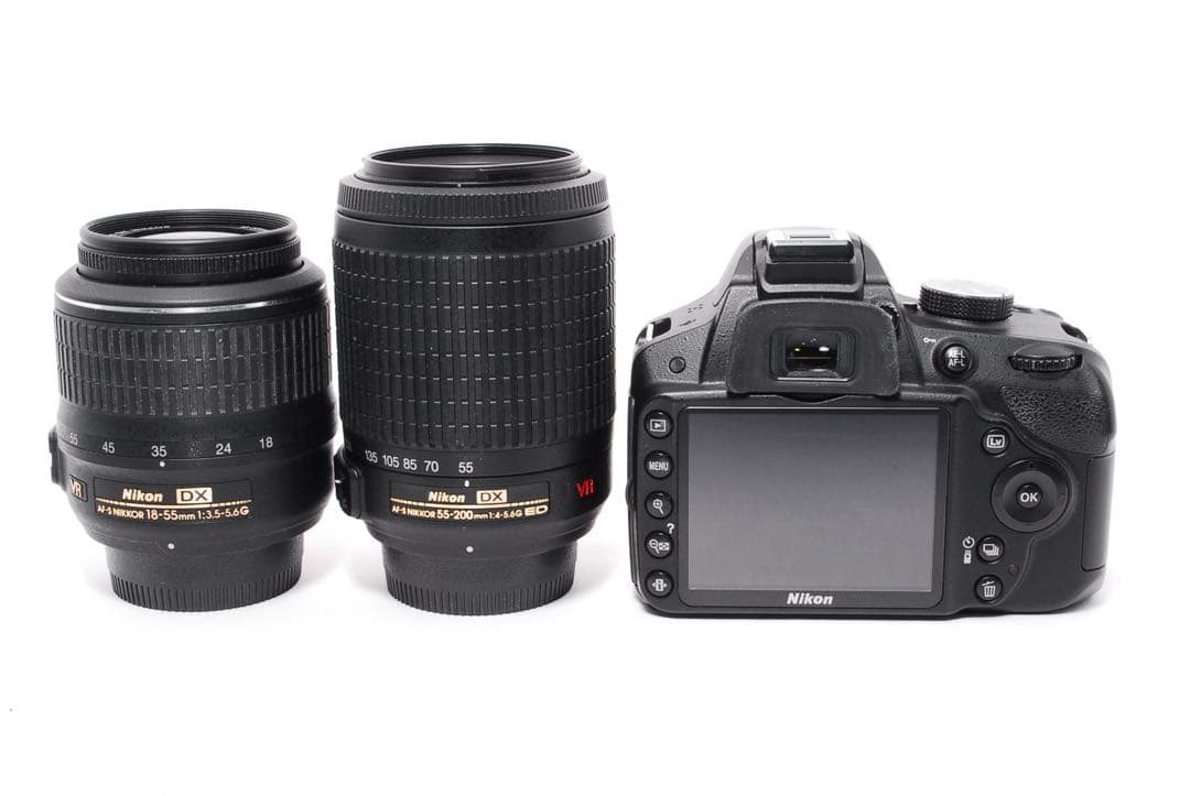 ショット数少なめ◆すぐ使える◆Nikon D3200◆一眼レフカメラ◆スマホ転送