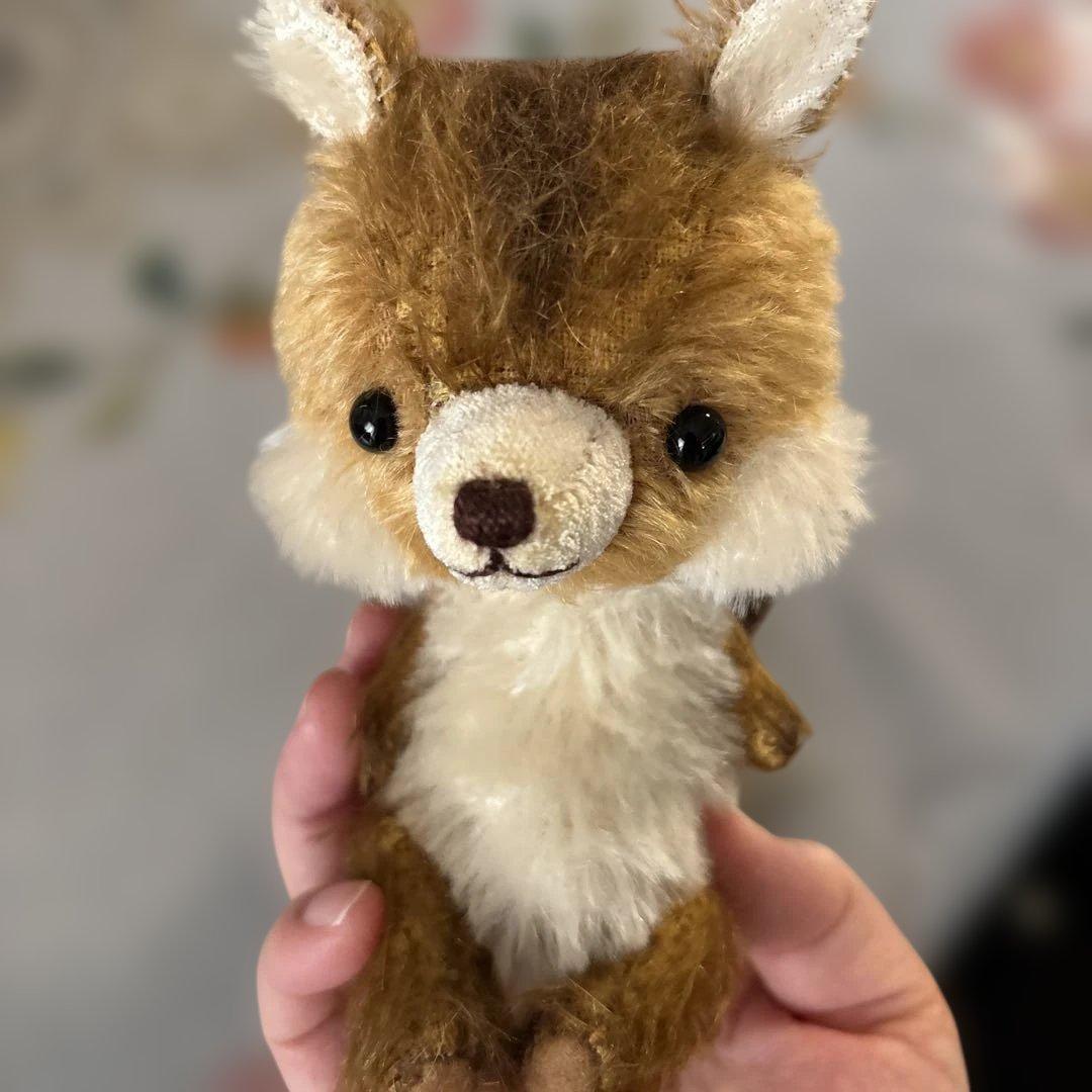 21日のみの出品 しろくろや　リスのぬいぐるみ 手のひらサイズ