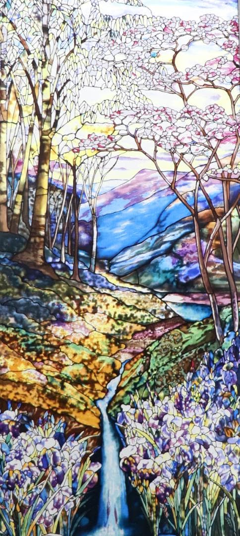 ルイス・ティファニー 大型 ヴィンテージ ステンドグラス サラ・フェイ・サムナー