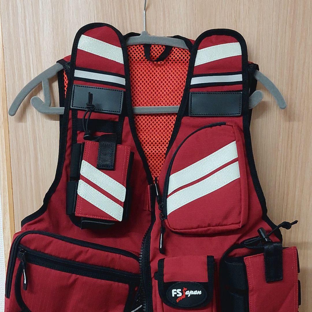 無線機を2台収納できる　アラミドベスト