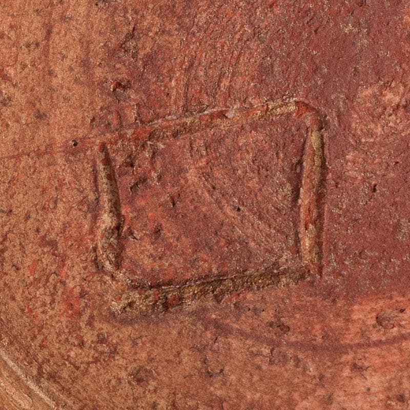 北大路魯山人作　鼠志野　三耳壷　清水公照極め箱　M　R9632