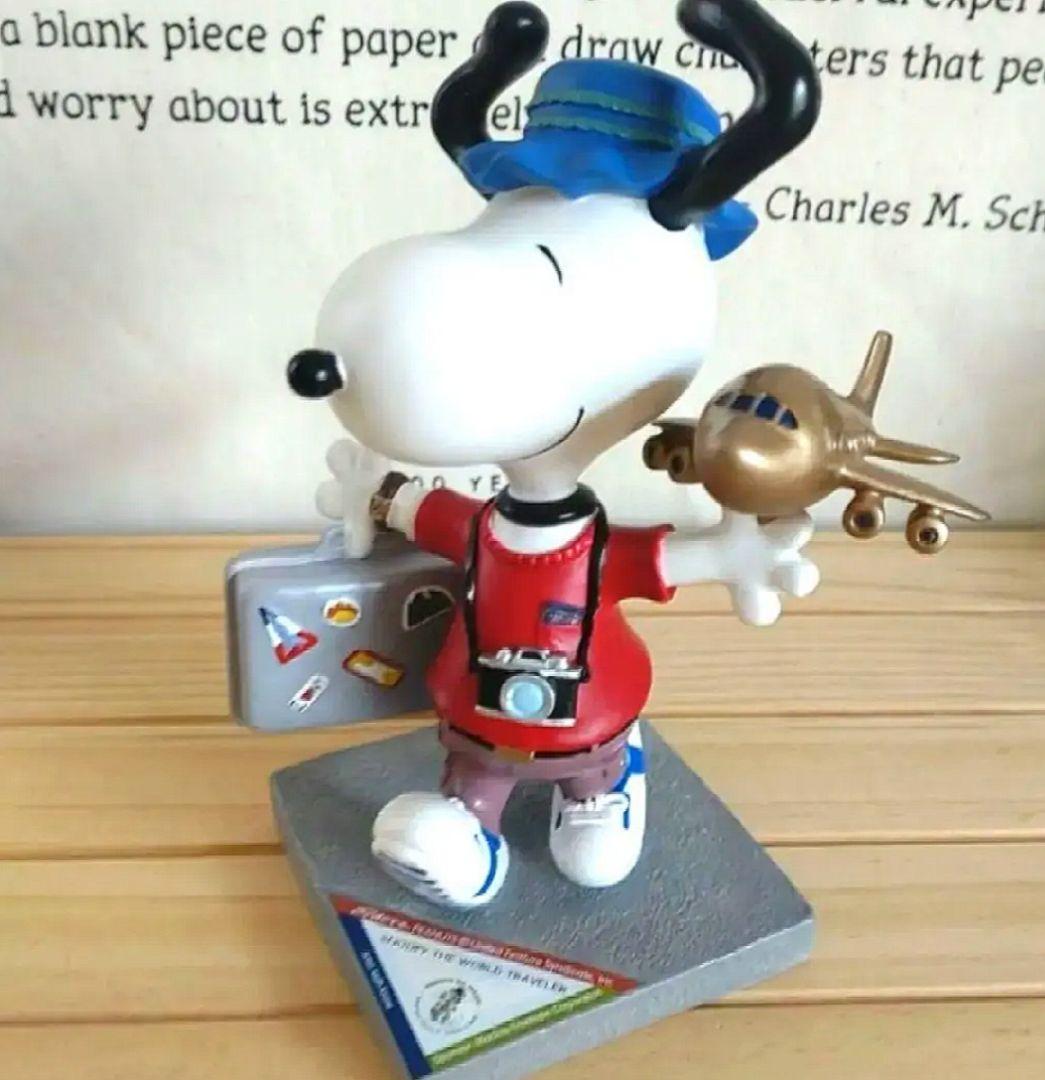 スヌーピーウエストランド社製 World Traveler 置物 フィギュア