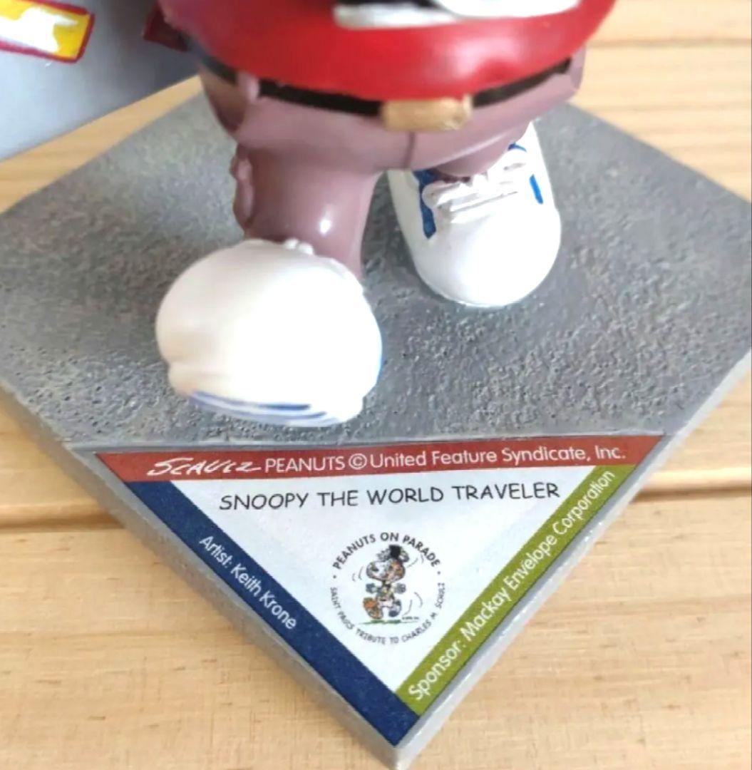 スヌーピーウエストランド社製 World Traveler 置物 フィギュア