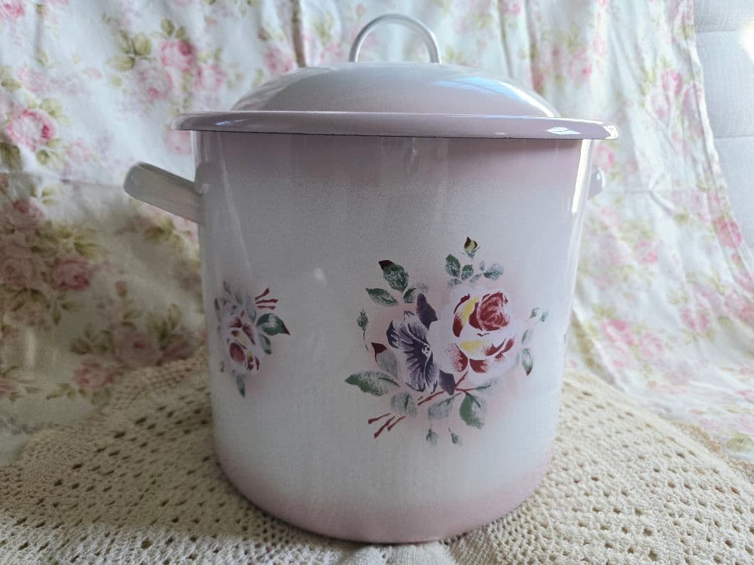 ☆美品☆イマン☆プリンセスローズ　ピンク　ライス缶