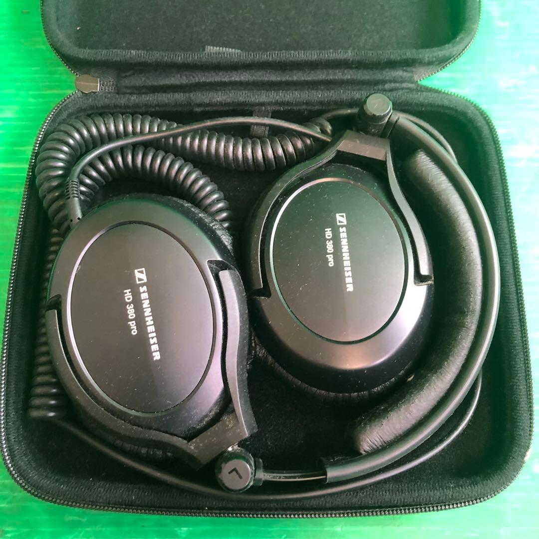 Sennheiser HD 380 pro 有線ヘッドホン ケース付き