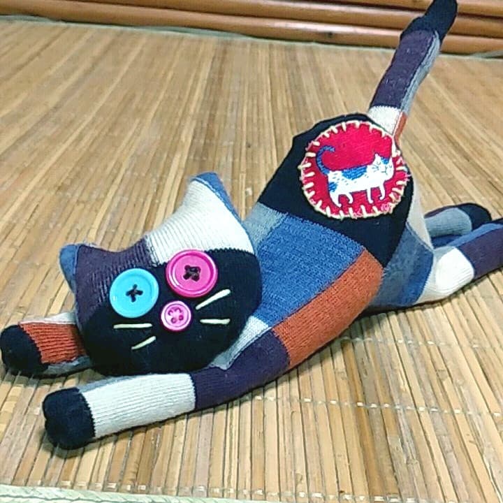 ソックキャット♪靴下のぬいぐるみ♪くたくたねこ♪インテリア雑貨■ハンドメイド