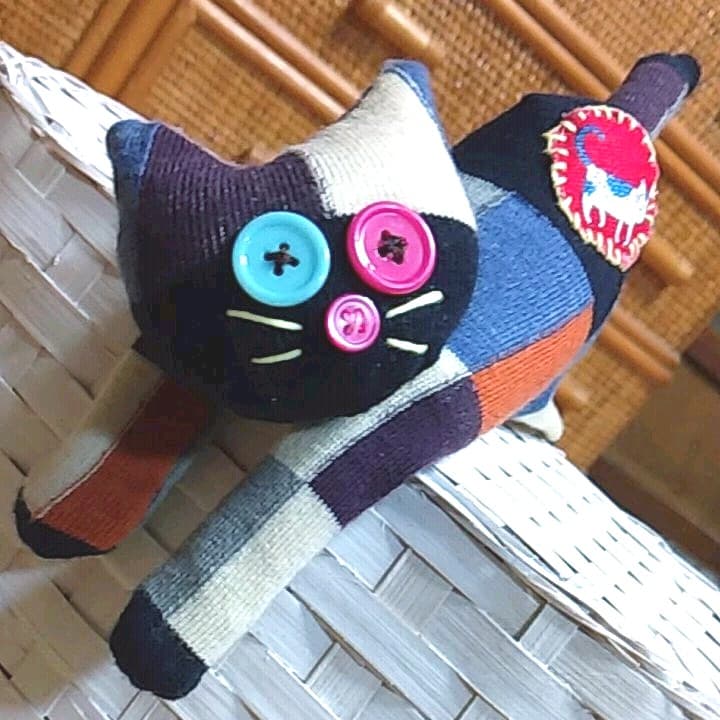 ソックキャット♪靴下のぬいぐるみ♪くたくたねこ♪インテリア雑貨■ハンドメイド