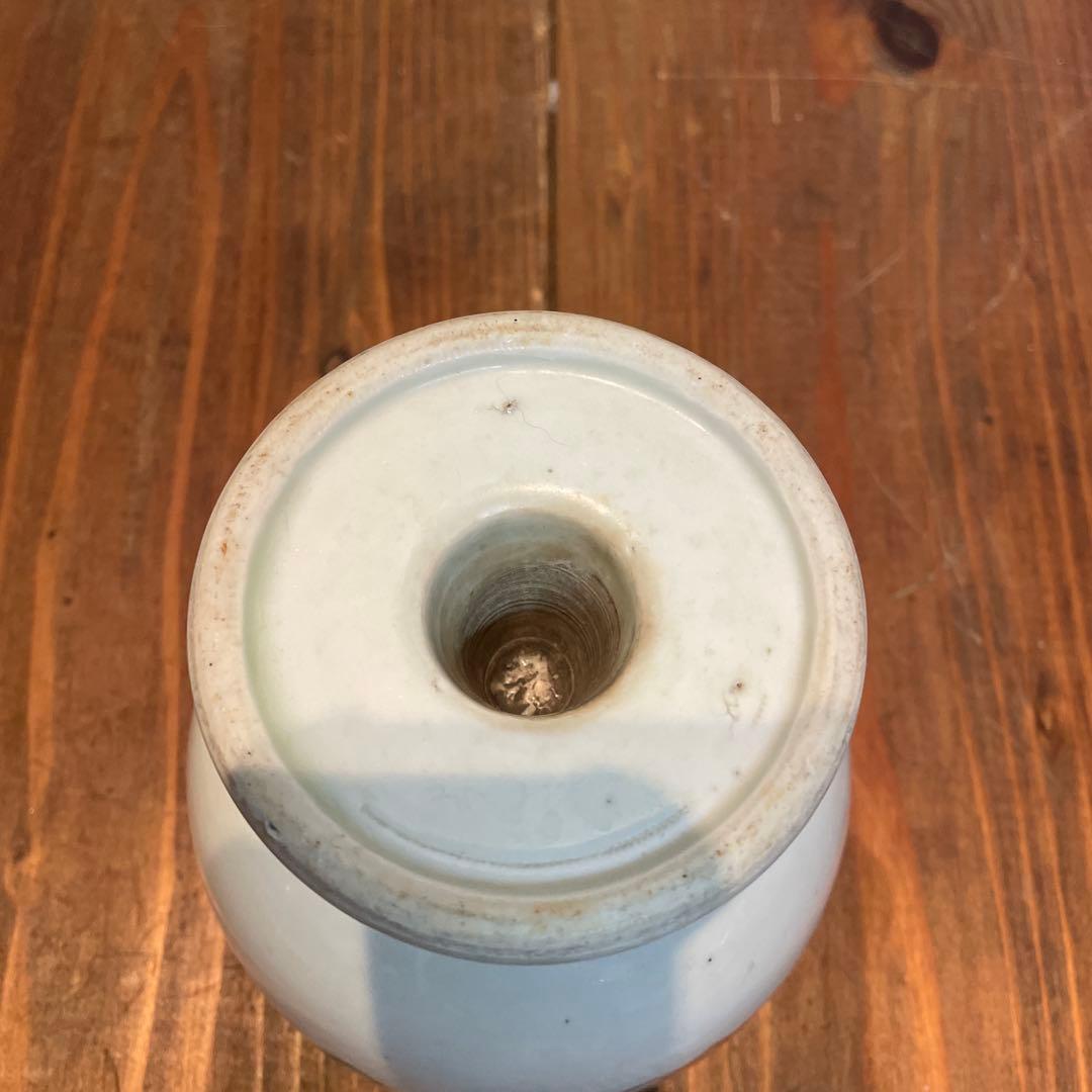 美品　焼物　陶芸　赤絵　杯洗　染付の器　年代物　高杯　染付の絵柄が上品な