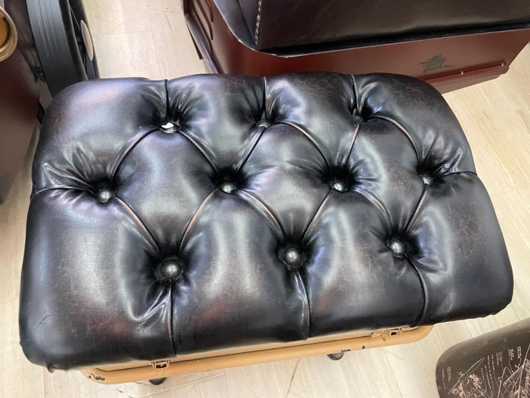 トランクスツール　3点セット　ソファ　スチール　収納ボックス　イス　スツール