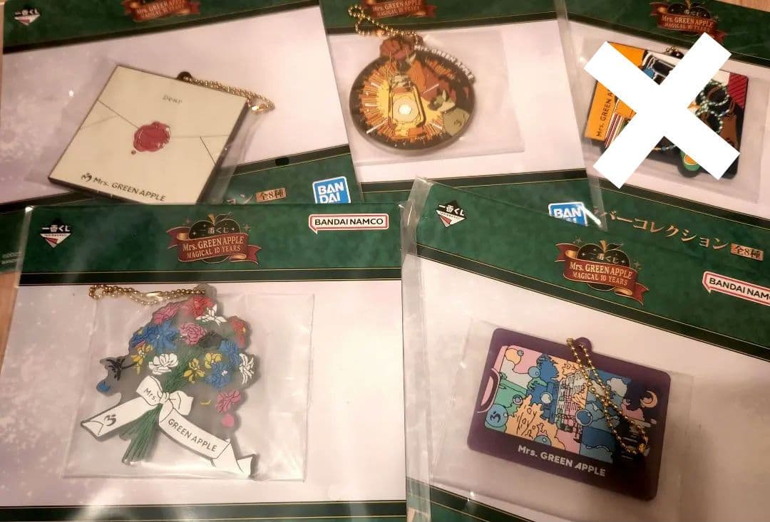 Mrs.GREEN APPLE ミセス1番くじラバーコレクション7点セット