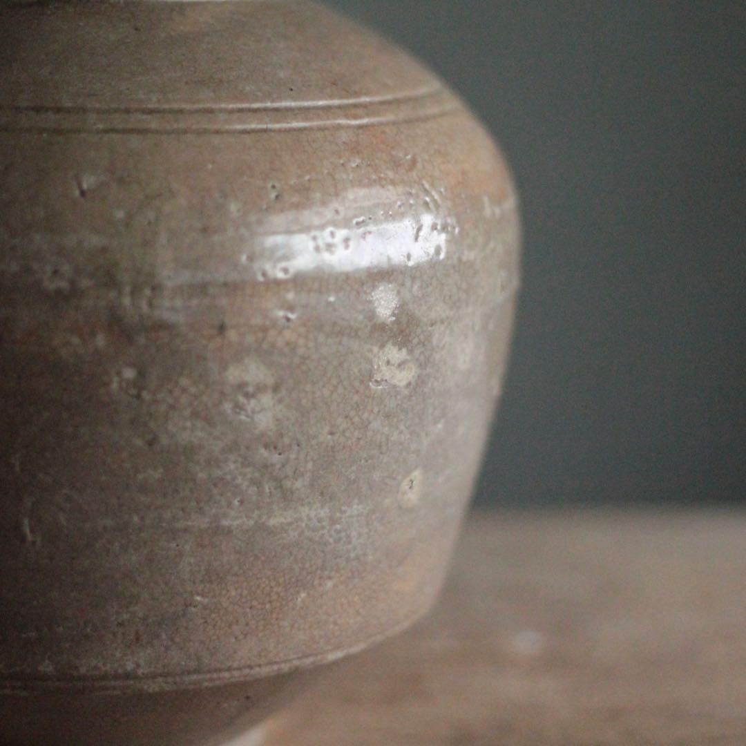 李朝 壺 花器 古道具 アンティーク 古美術